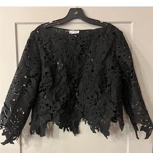 EVERYTHING MUST GO! Closing this weekend! Gorgeous lace blouse by Grace Chuang.